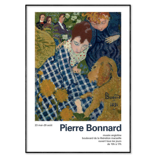 Pierre Bonnard Exhibition Poster - 'Women With A Dog' (1891)
