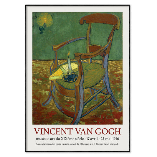 Van Gogh Gauguin's Chair Exhibition Poster