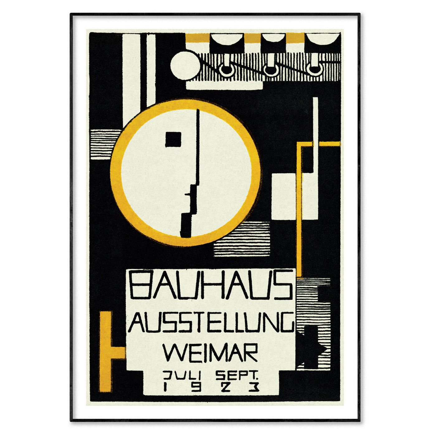 Løft dig op fire Ordinere Bauhaus Exhibition Poster by Rudolf Baschant, 1923 | Art Poster Archive –  artposterarchive