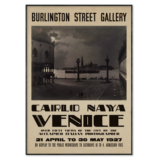 Carlo Naya Photography Exhibition Poster - Venice, Saint Mark's Square
