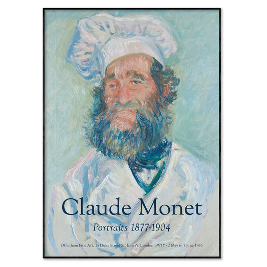Claude Monet Portrait of Père Paul the Chef Exhibition Poster