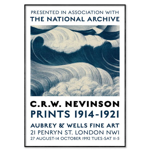 CRW Nevinson Exhibition Poster - The Wave, 1917
