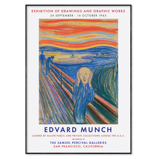 Edvard Munch The Scream Exhibition Poster