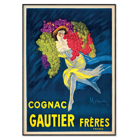 Gautier Frères Cognac Vintage Poster