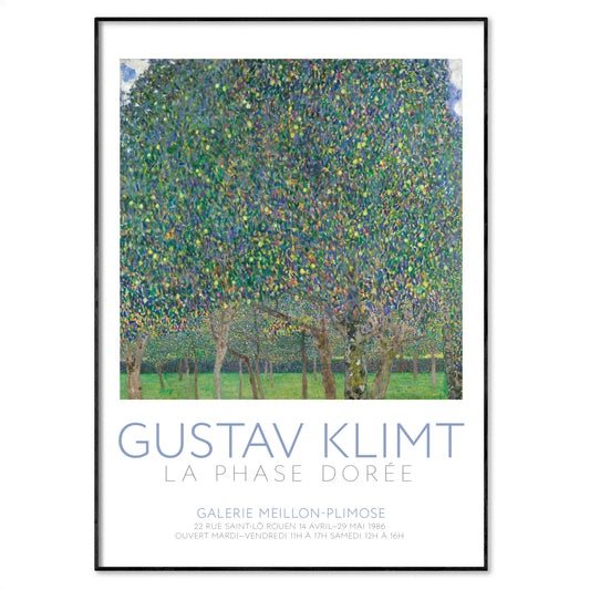 Gustav Klimt Pear Tree Exhibition Poster