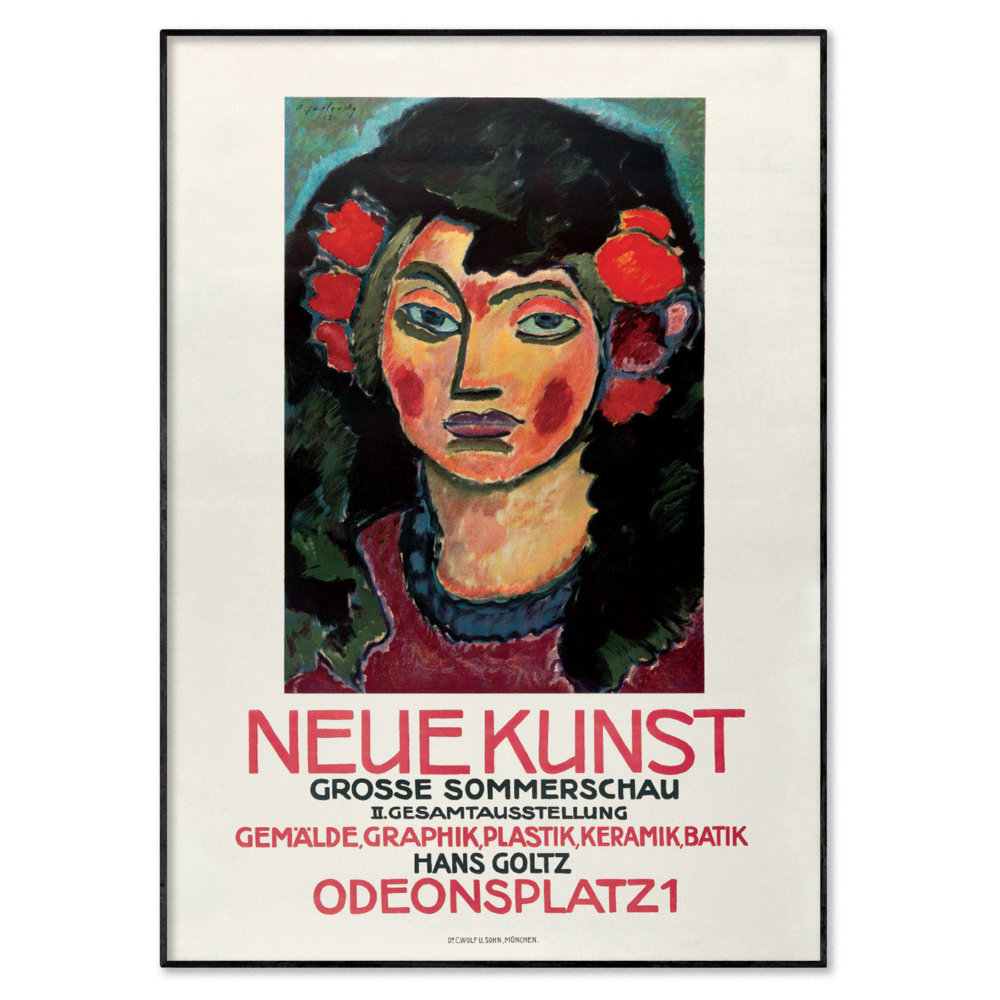 Alexej Jawlensky art exhibition sale poster