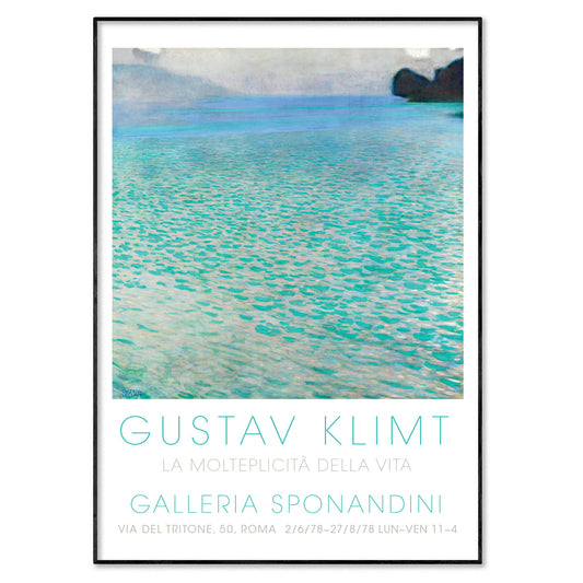 Gustav Klimt Attersee Exhibition Poster