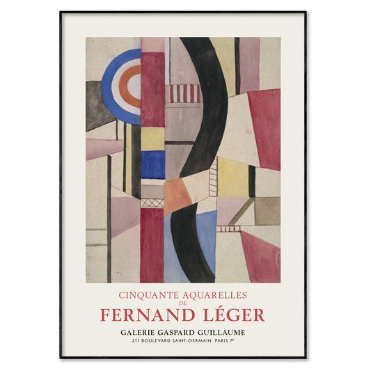 Fernand Léger Exhibition Poster - Study For 'Le Disque' (1918)