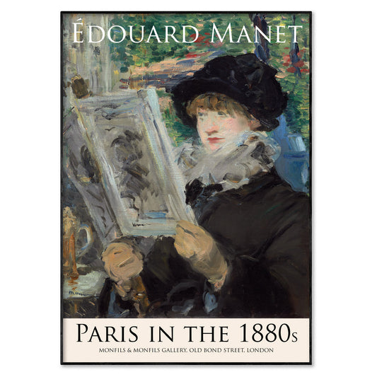 Edouard Manet Paris in the 1880s Exhibition Poster
