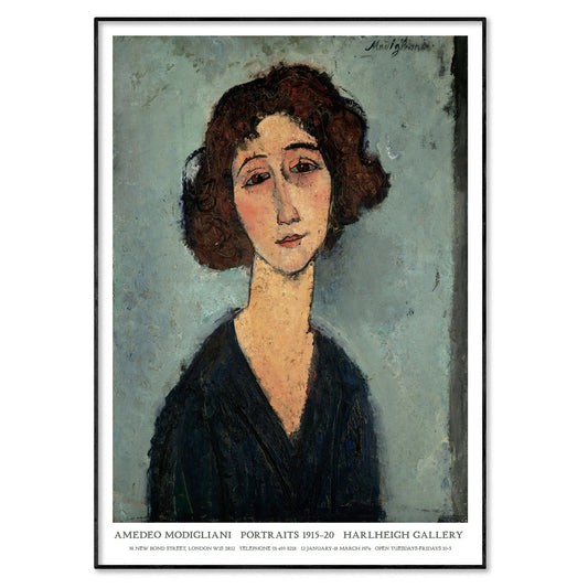 Amedeo Modigliani Exhibition Poster - 'Jeune Femme' 1917
