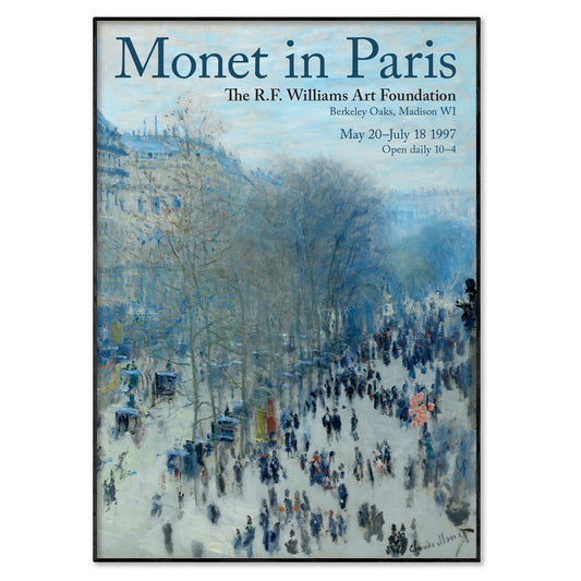 Monet In Paris Exhibition Poster - Boulevard des Capucines