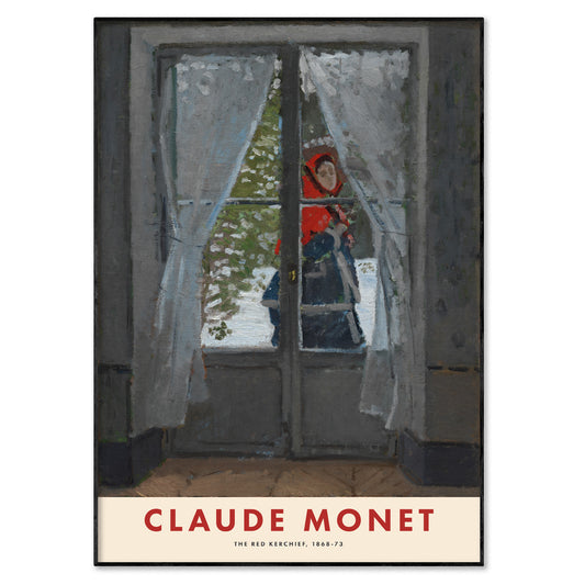 Claude Monet The Red Kerchief Exhibition Poster