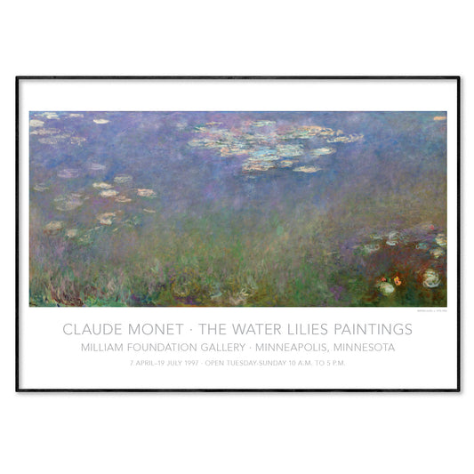 Claude Monet Water Lilies Exhibition Poster