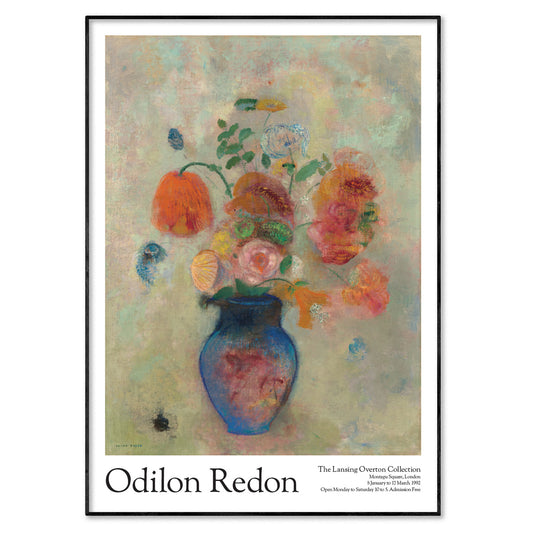 Odilon Redon Exhibition Poster - Large Vase With Flowers, 1912