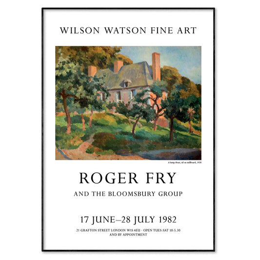 Roger Fry And The Bloomsbury Group Exhibition Poster - 'A Surrey House'