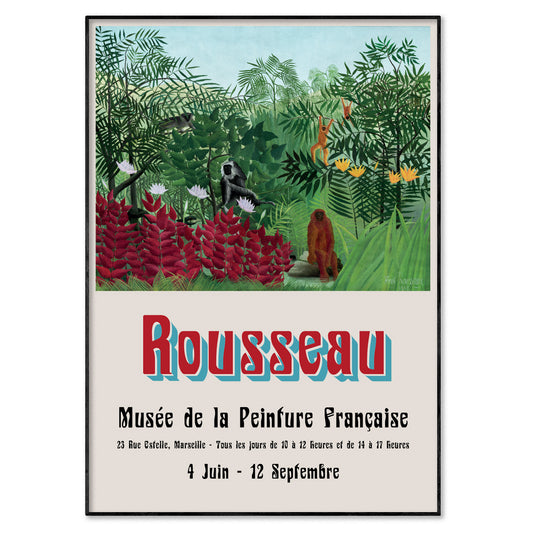 Henri Rousseau Monkeys Exhibition Poster