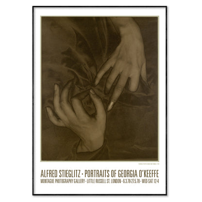 Alfred Stieglitz Poster Featuring Georgia The Hands Of O'Keeffe