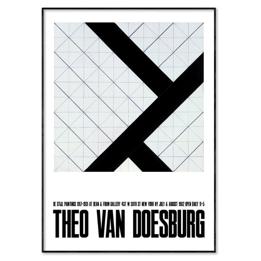 Theo van Doesburg Exhibition Poster - Counter Composition VI (1925)