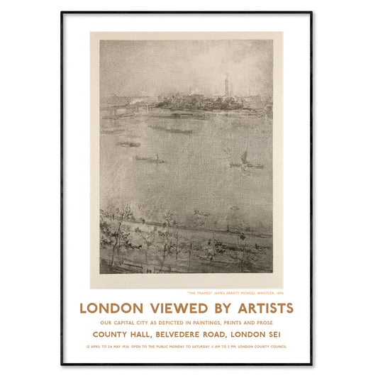 Whistler London Thames Exhibition Poster