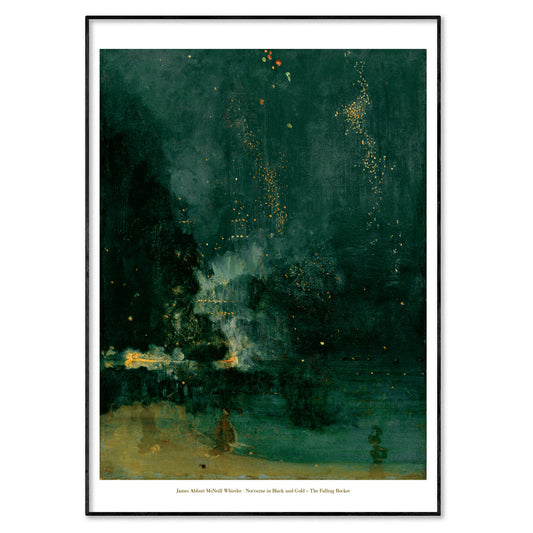 James Abbott McNeill Whistler Poster Print - 'Nocturne In Black And Gold - The Falling Rocket'