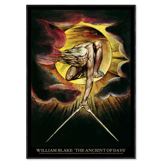 William Blake Exhibition Poster - 'The Ancient Of Days'