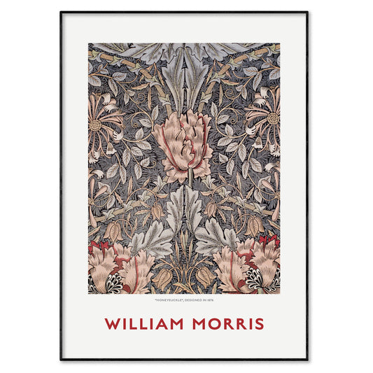 William Morris Exhibition Poster, Honeysuckle Design