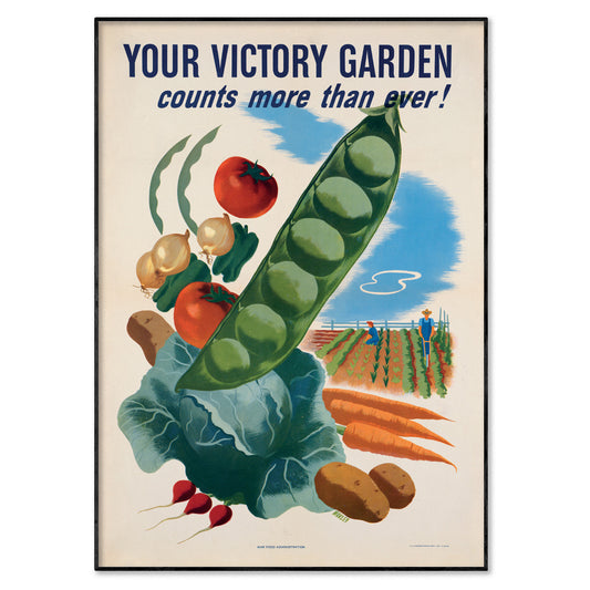 'Your Victory Garden' Wartime Gardening Poster
