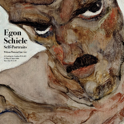 Egon Schiele Self-Portrait Exhibition Poster