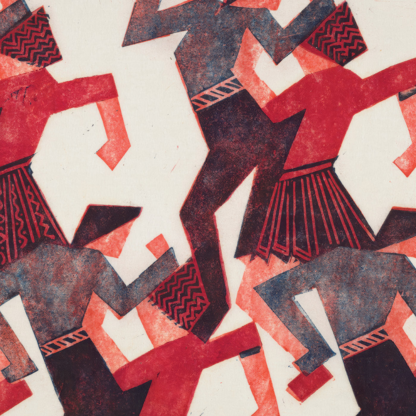 Grosvenor School Artist Cyril Power's Folk Dance Print