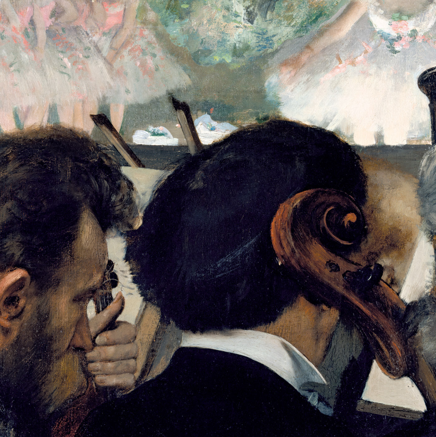 Edgar Degas Exhibition Poster - Orchestra Musicians, 1872