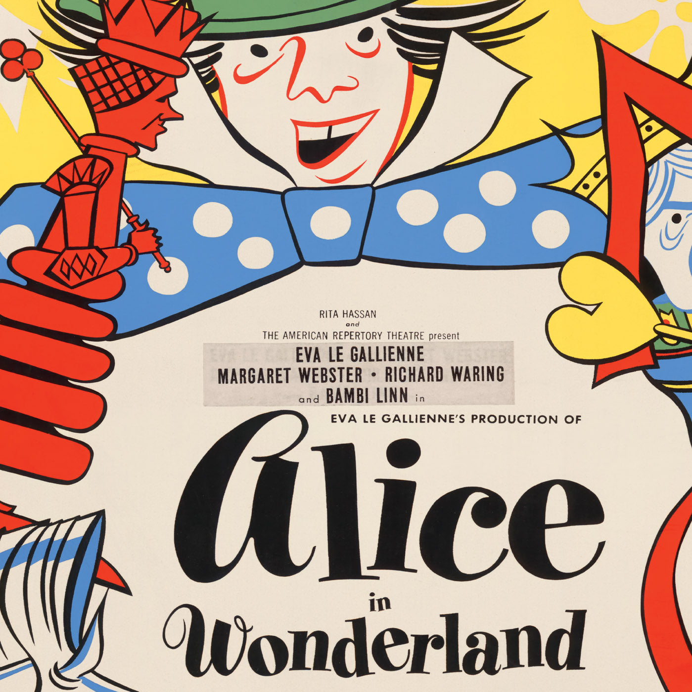 Alice In Wonderland Theatre Poster, 1947