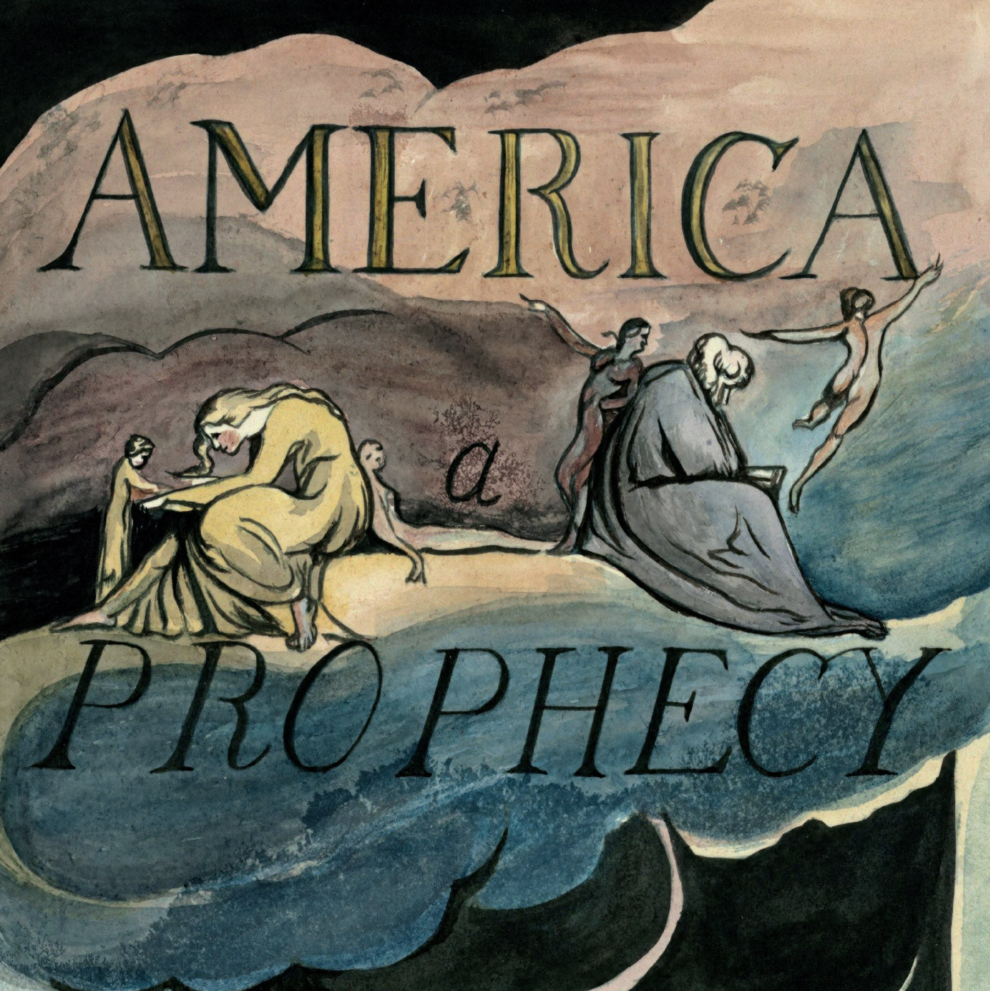 William Blake America A Prophecy Book Title Page Poster Print