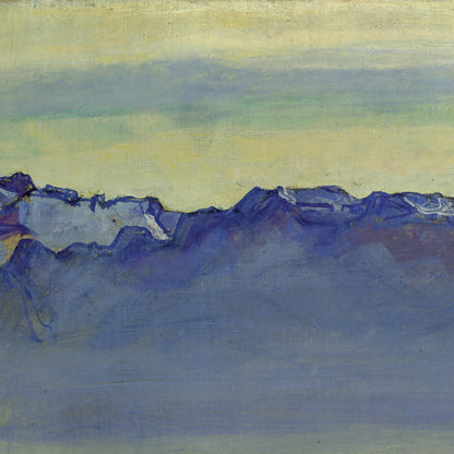 erdinand Hodler Exhibition Poster - 'Lake Geneva, Savoy Alps' 1907