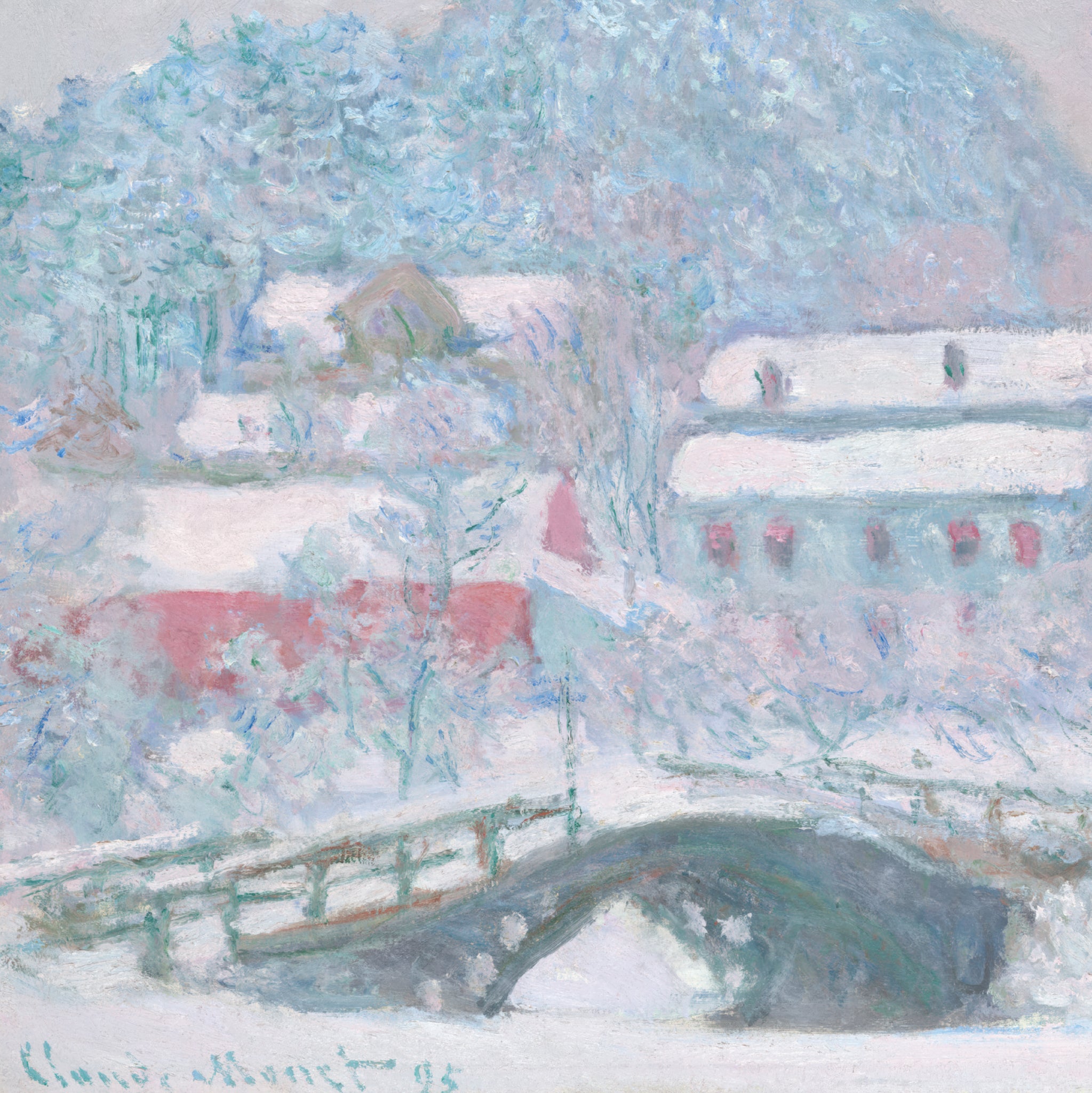 Claude Monet Sandvika Norway Poster – 1895 Winter Impressionist