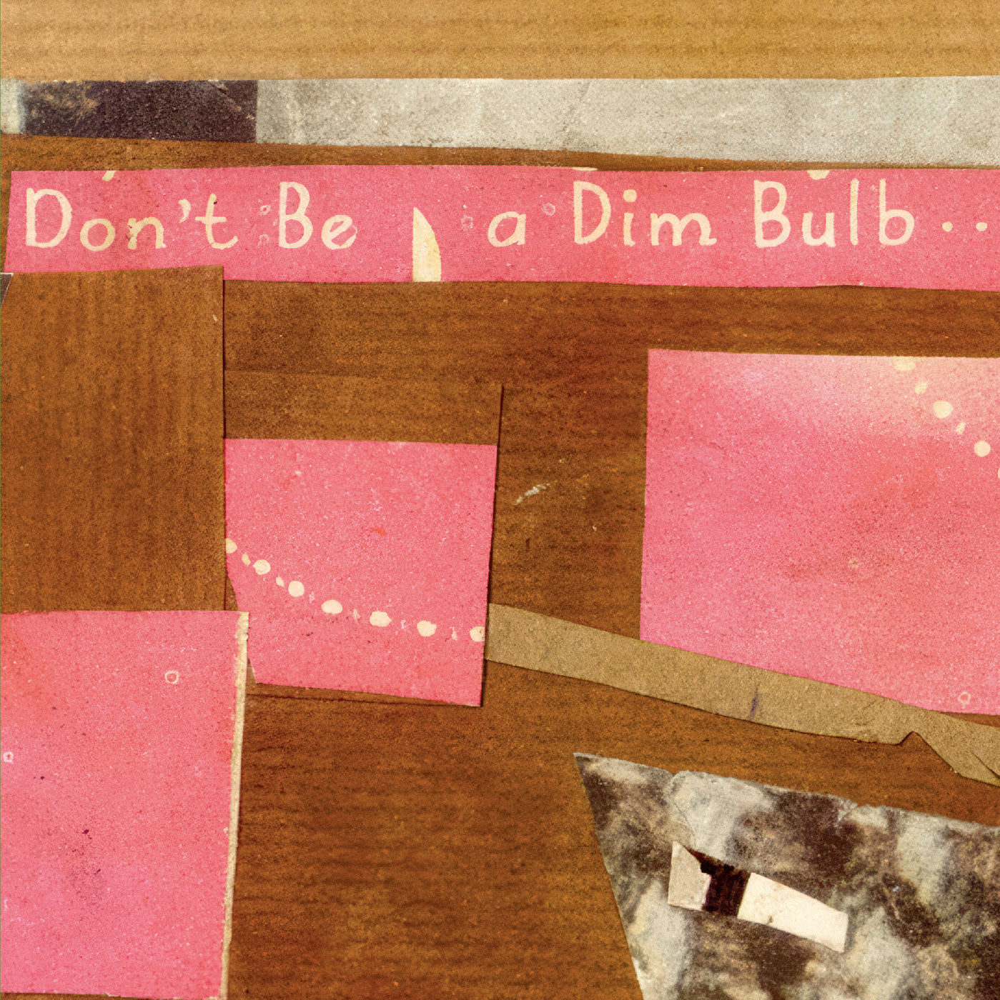 Kurt Schwitters Exhibition Poster - 'A Dim Bulb' Dada Collage