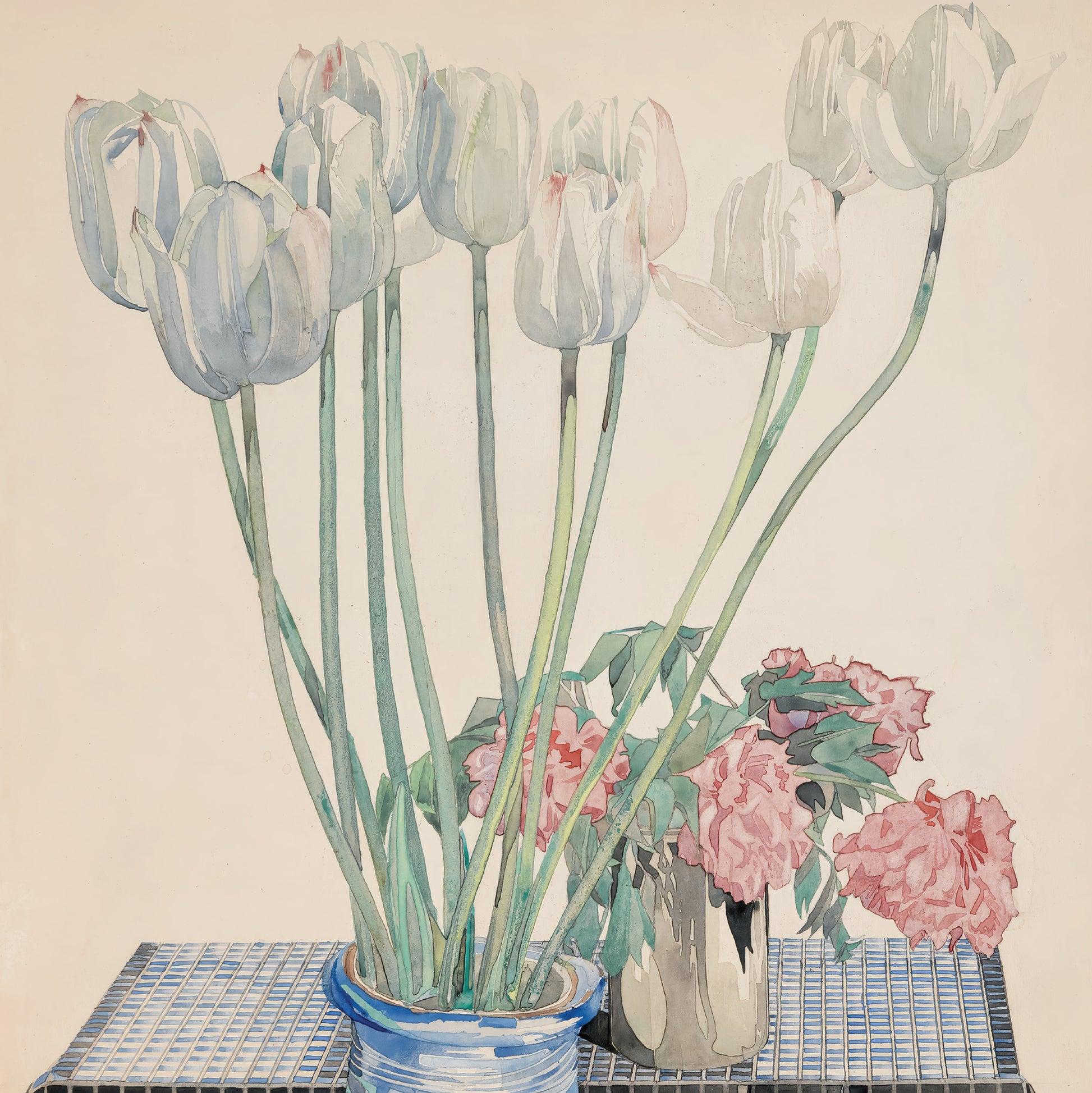 Mackintosh Art Nouveau floral still life print