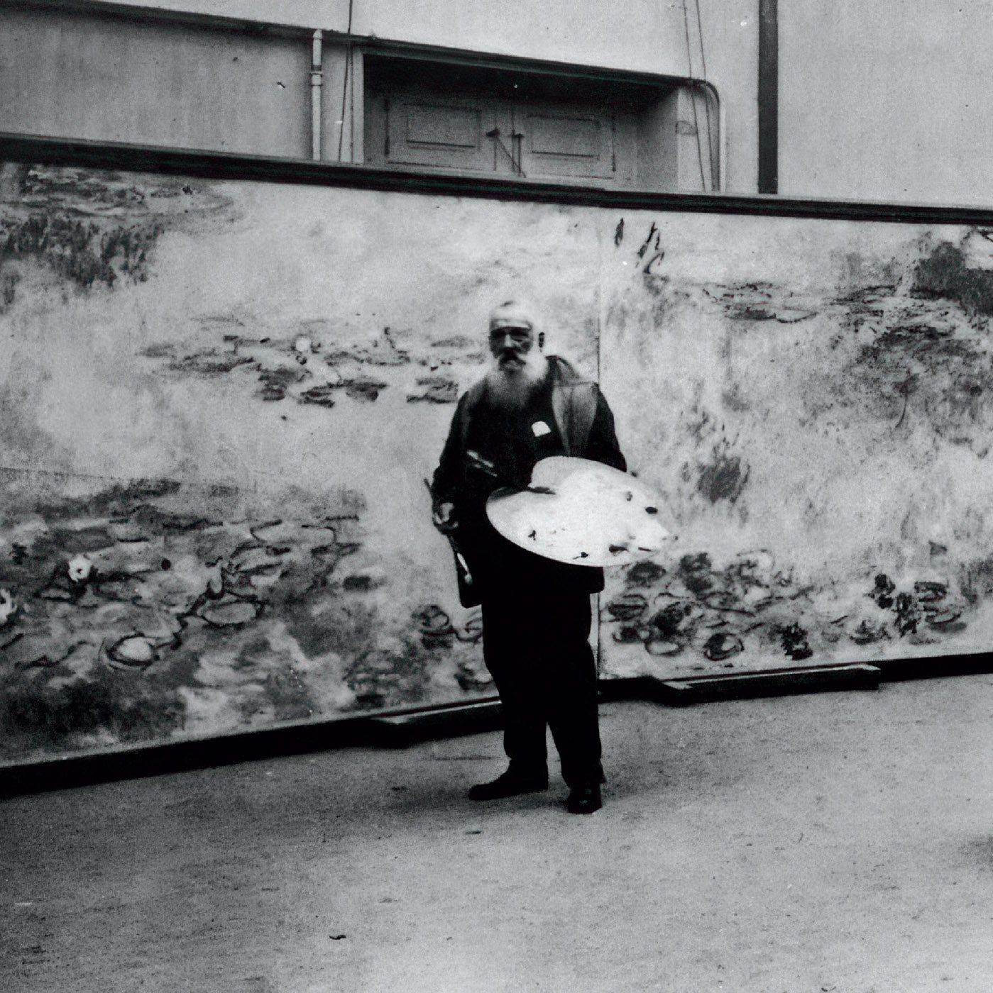 Claude Monet In His Studio Painting The Water Lillies, Exhibition Poster