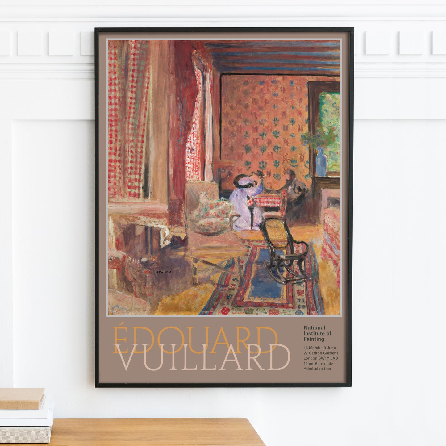 Édouard Vuillard Exhibition Poster - 'At The Board Game', 1902