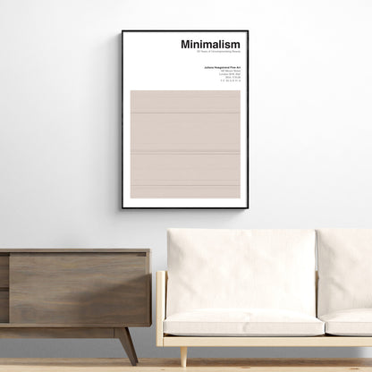 Modern Minimalist Print in Monochrome and Neutral Earth Tones