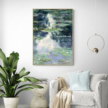 Claude Monet "Pond With Water Lilies" Exhibition Poster