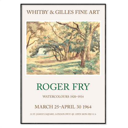 Roger Fry Watercolour Exhibition Poster