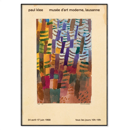 Paul Klee Exhibition Poster - 'Tannenwald' 1914