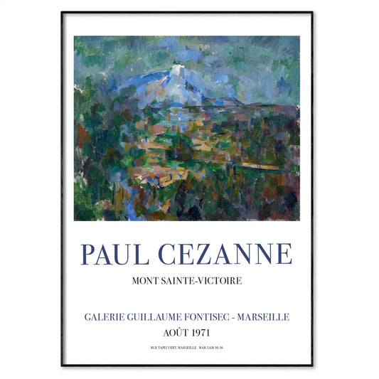 Paul Cezanne Exhibition Poster - Mont Sainte-Victoire