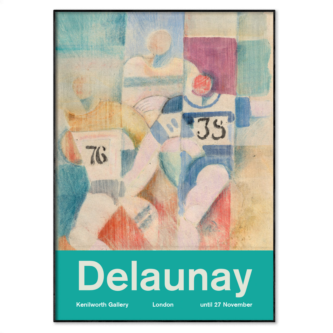 Robert Delaunay Exhibition Poster: 'Étude pour les coureurs' - 'Study for The Runners'