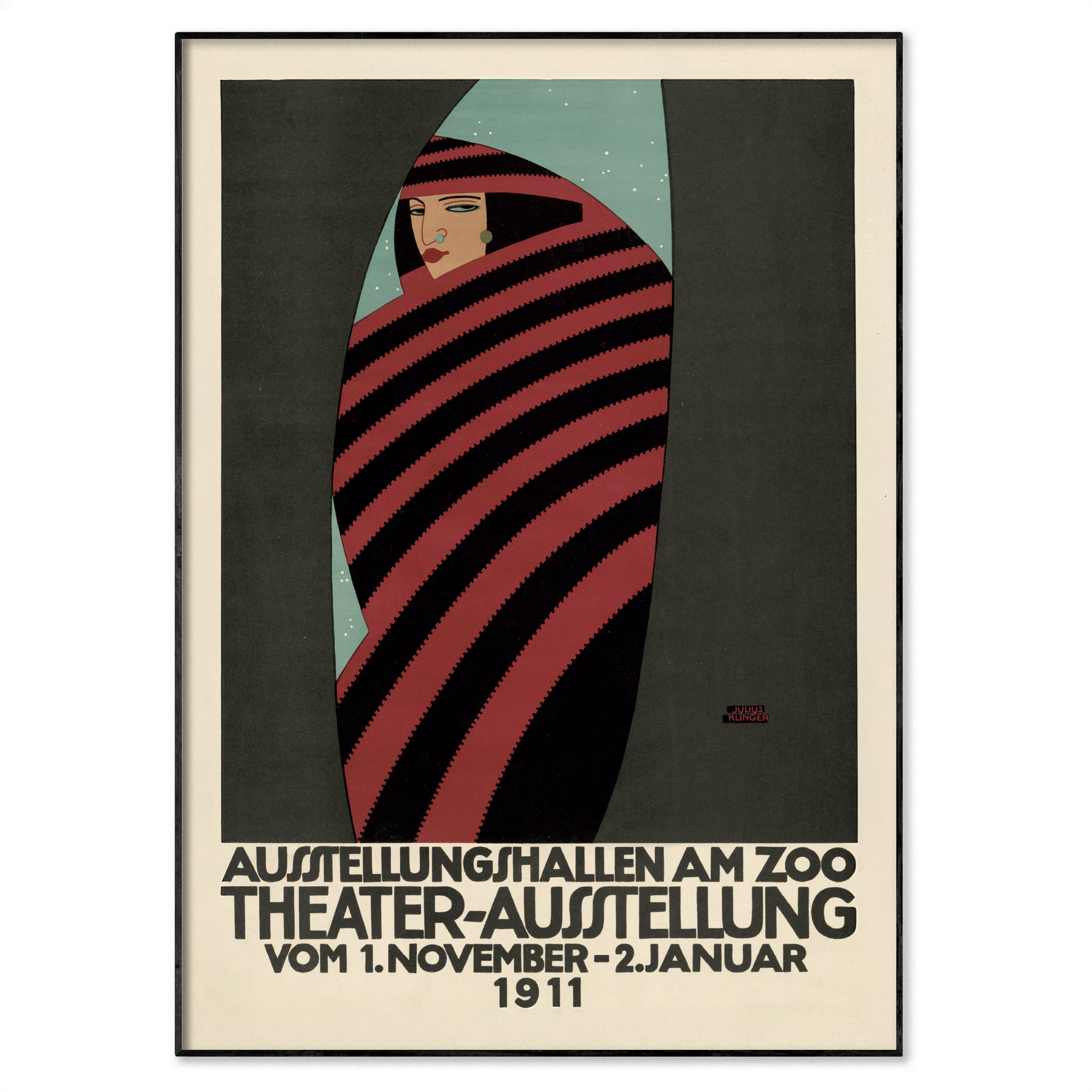 Julius Klinger 1911 Vienna Secession theatre poster reproduction