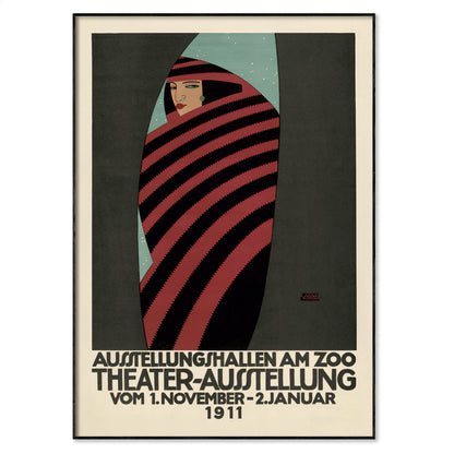 Julius Klinger 1911 Vienna Secession theatre poster reproduction