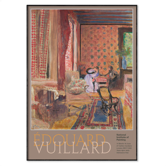 Édouard Vuillard Exhibition Poster - 'At The Board Game', 1902