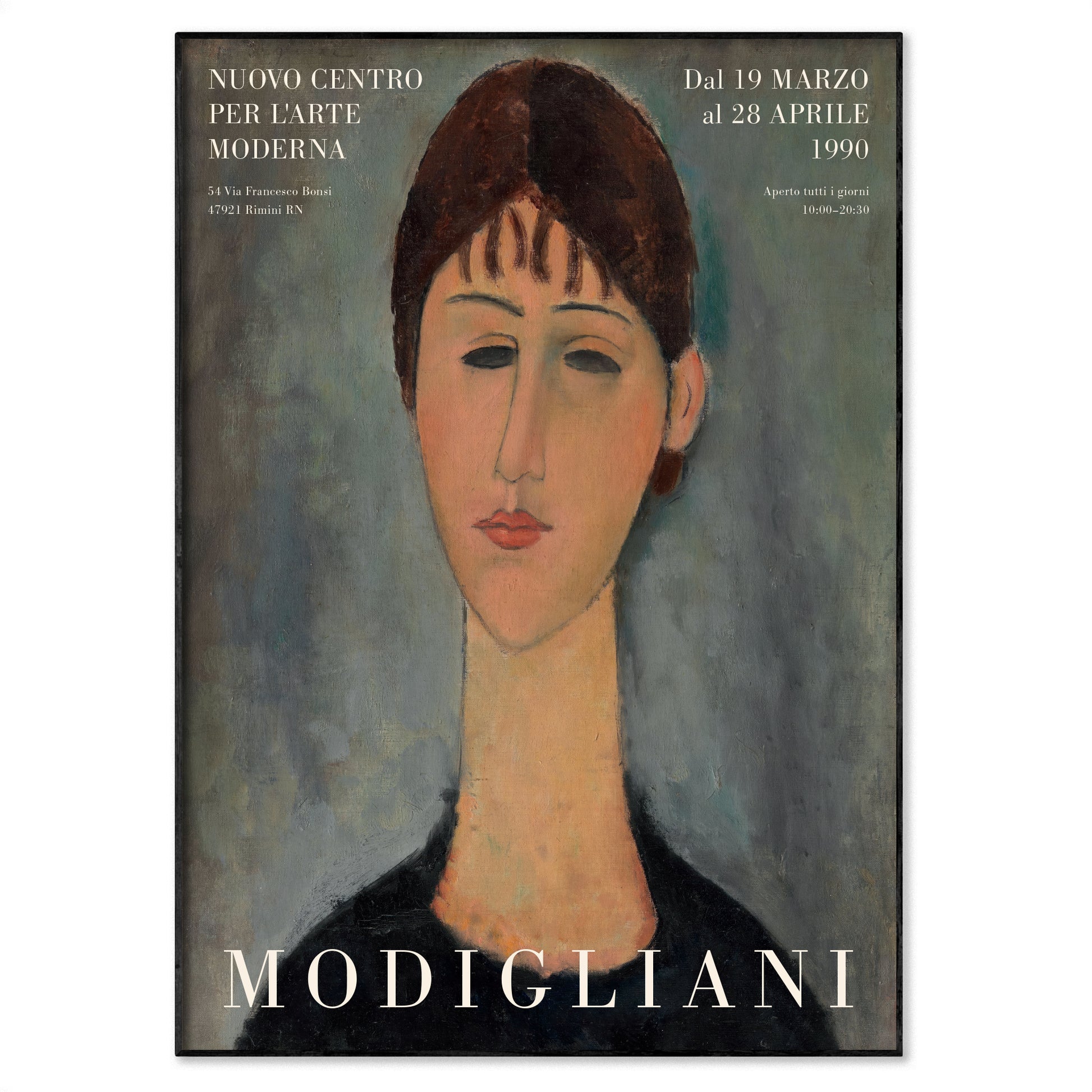 Amedeo Modigliani Portrait of Mme Zborowska (1918) exhibition poster.