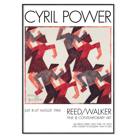 Cyril Power Folk Dance Linocut Print 1932