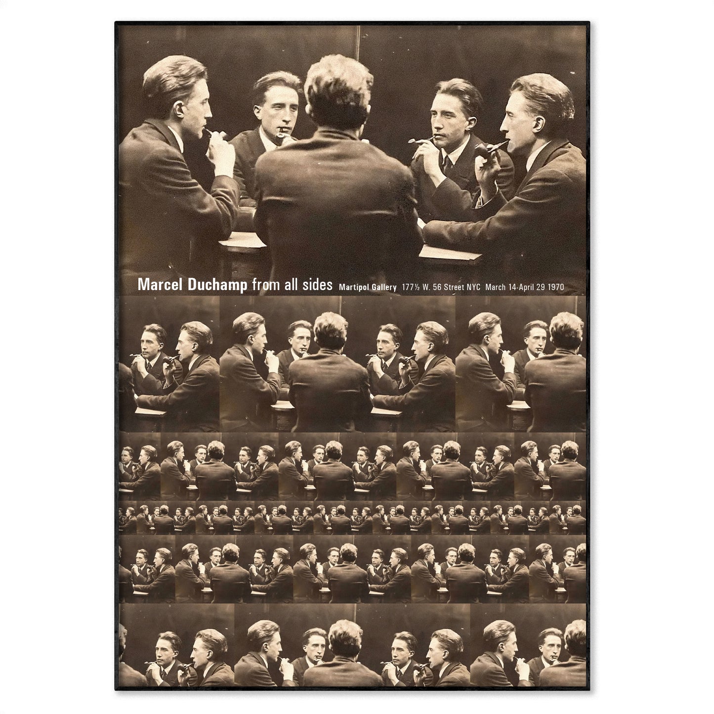 Marcel Duchamp Five-Way Portrait exhibition poster